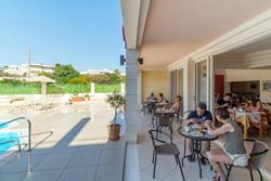 Hiona Holiday Hotel - Palekastro, Crete, Greek Islands. Breakfast terrace.